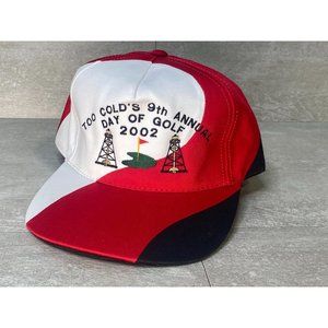 Vtg Too Cold's 9th Annual Day of Golf 2002 Oil Rig D&D Swabbing Baseball Cap Hat